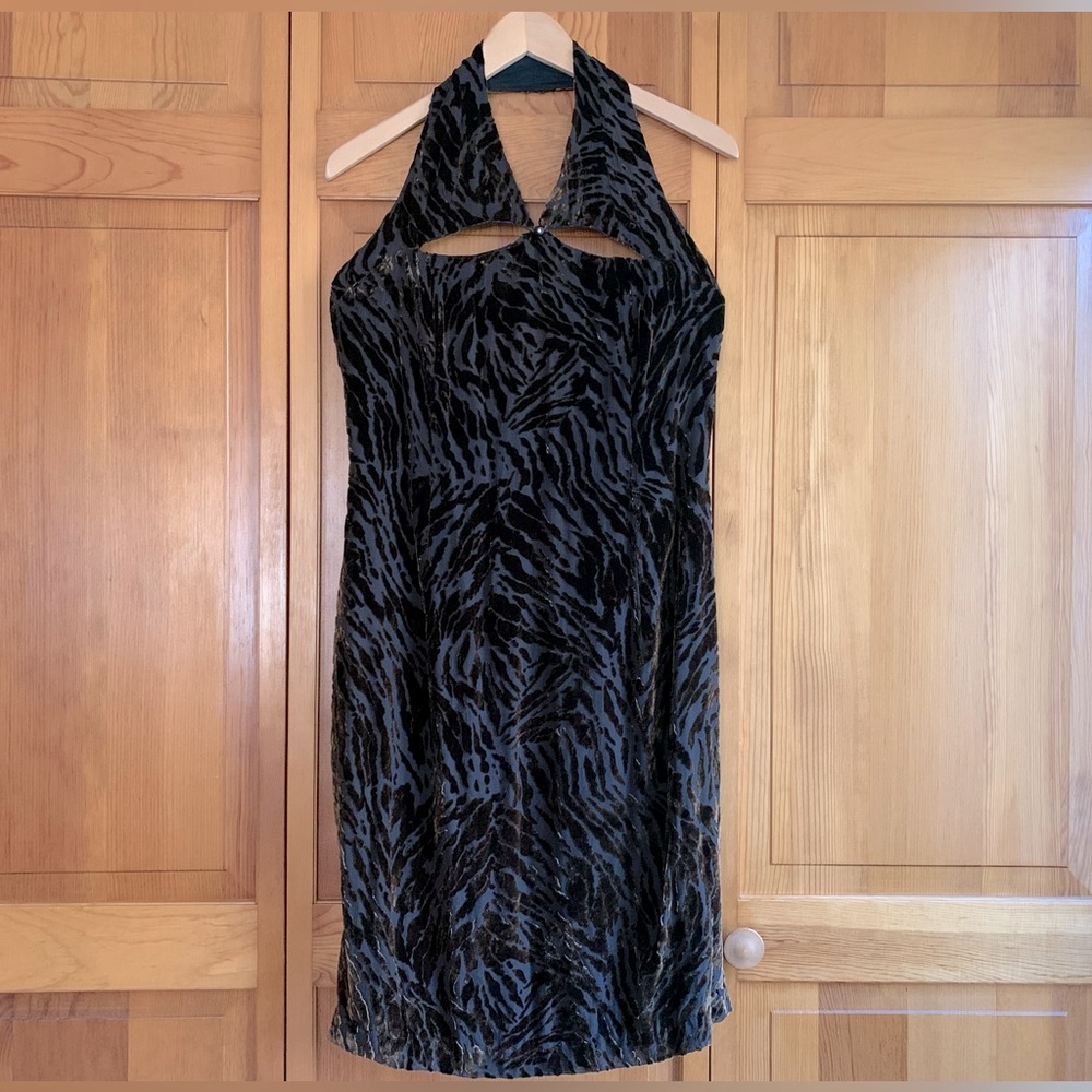 Velvety cocktail dress